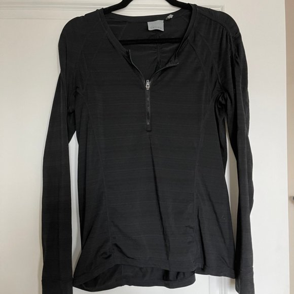 Athleta Black Half Zip - Picture 1 of 3